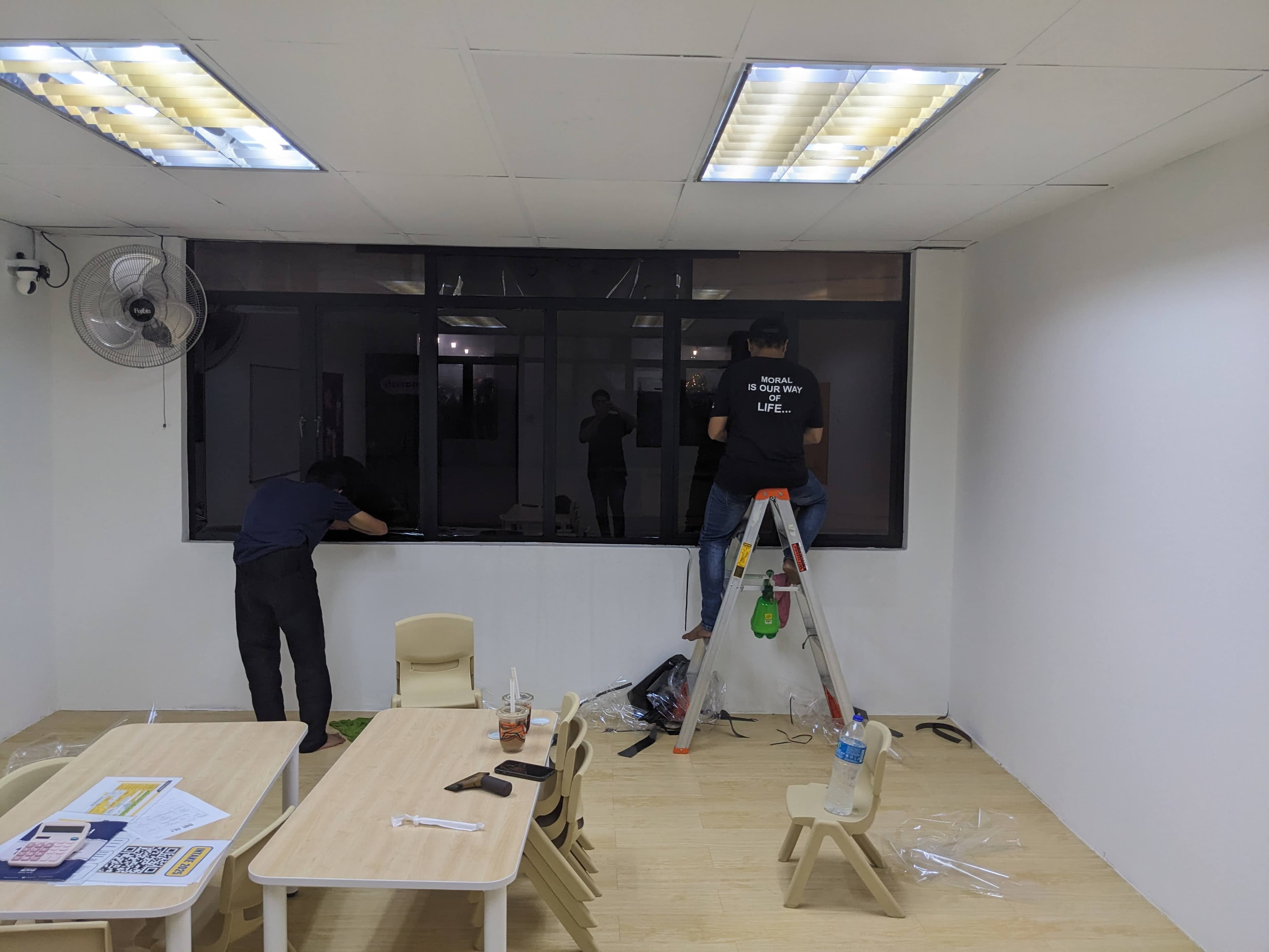 Kindergarten Tint Installation — Bir Ali, Gombak - Sputter Ceramic tint with 99% IRR and 99% UV protection for children’s safety and to reduce indoor heat in the classroom environment.
